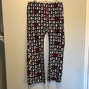 Love In The Air Women's XO Pattern Drawstring Pajama Pants NWOT